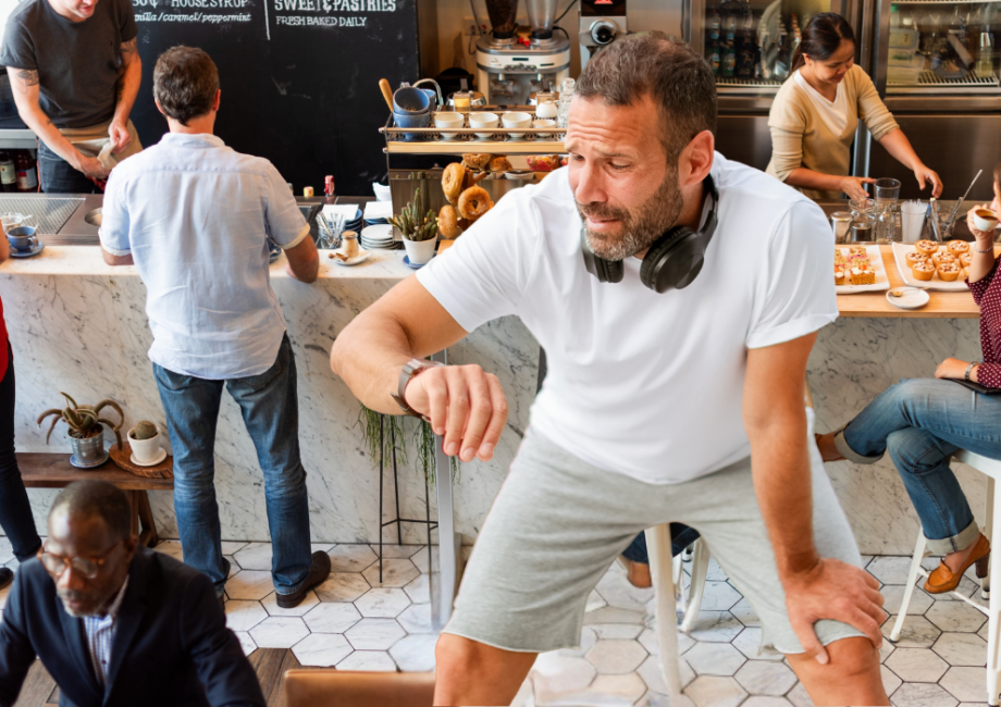 runner has to go to the restroom