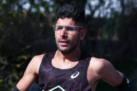 Talbi at Boston Marathon