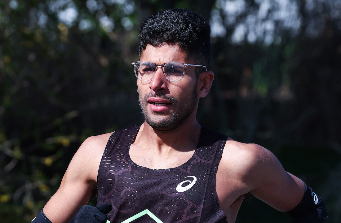 Talbi at Boston Marathon