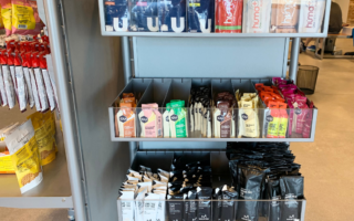 energy gels rack in running store
