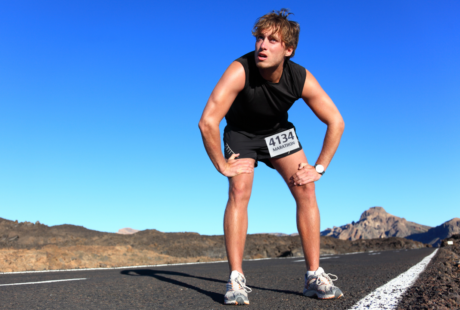 a runner in the pain cave